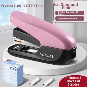 deli | Ergonomic Heavy Duty Stapler 12-size 60 Sheets