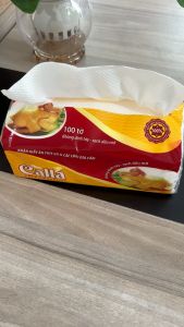 Combo 55 gói 100 tờ khăn giấy khô Calla siêu dày dai không mủn thấm dầu mỡ nước siêu tốt