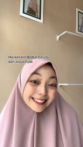 KHIMAR SYARI SEGI EMPAT INSTAN JUMBO BOLAK BALIK BAHAN CERUTY UKURAN M