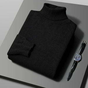 Loose and Lazy Style Pullover Turtleneck Sweater Mens Autumn and Winter Thickening Retro Japanese Outerwear Hong Kong Style Knitted Undershirt