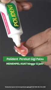 POLIDENT PEREKAT GIGI TIRUAN - LEM GIGI TIRUAN