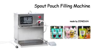 ZONESUN DFGB Squeeze Spout Pouch Sachet Water Liquid Filling Machine Doypack Beverage Filler