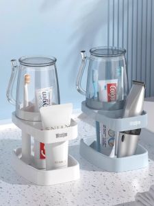 Back-to-School Bathroom Kit Student Dormitory Toothbrush Cup Mouthwash Cup Home Toothpaste Holder Shelf Bathroom Accessories