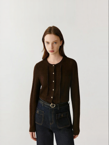 ICICLE | Coarse Wool Cashmere Knit Cardigan