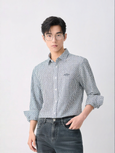Business Casual Mens Shirt Bubble Texture