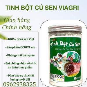 Tinh bột củ sen Viagri nguyên chất đẹp dađẹp dáng tốt cho sức khoẻ