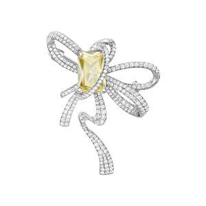 HEFANG Jewelry | Sparkling Sash Brooch Simple Design Accessories