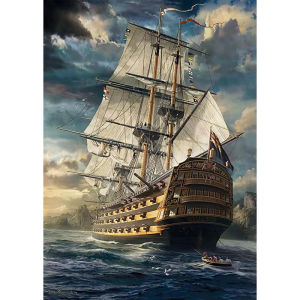 Jigsaw Puzzle 500 1000 1200 2000pcs Beautiful Sailboats Sailing On Blue Water For Adults Relaxing Hobby Present