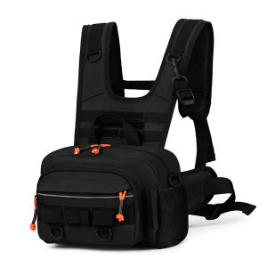 Fishing Lure Front Chest Vest Travel Backpack Camping Hiking Outdoor Cycling Mountaineering Gear Tactical Tackle Bag for Men Sac
