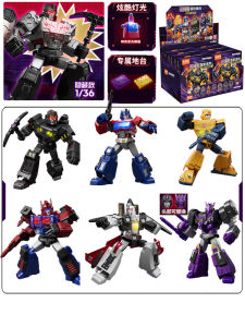 12 Pcs/Set New Original Blokees Led Shining Version 3 Transformers Miner Megatron Robot Building Blocks Assembled Figures Gift