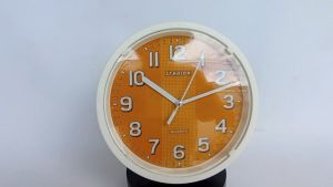Jam Dinding Kecil Meja Kamar Kantor Murah Polos Warna Minimalis Mesin Original Diameter 20cm Ontime 1918 P7