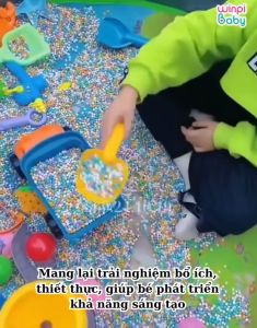 Hạt sứ cao cấp nhập khẩu đồ chơi xúc cát cho bé