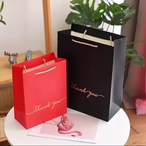 CNY 2026 Horse Goodie Hard Thank You Fu Paper Gift Bag With Handle Wedding Kenduri Raya Biscuit Thermos Cloth Wedding新年马年结婚节日谢谢手提纸礼袋