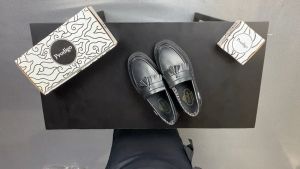 Desain Sepatu Pria Modern: Prodigo Sepatu Pria Barito Full Black