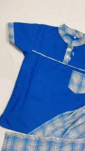 Setelan Koko Sarkoci Part 2 Baju Celana Sarung Anak Laki-Laki 2-7 Tahun Elegan Terbaru - Stelan Muslim Cowok Motif Kotak Terlaris Premium