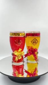 Đèn Cầy Ly Cúng A18L Cao 14cm Màu Vàng Đỏ Cháy Liên Tục 2 Ngày Đồ Thờ Cúng Thiên Lộc - Hộp 6 Ly