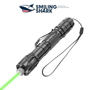 SmilingShark Laser Pointer - Rechargeable USB Green 5MW 532NM Portable Powerful Pointer Light for Pets, Cats, Presentation, Creative Play and Teaching - Fashion Design