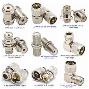 PL259 SO239 UHF Male Female Mount Socket Connector SL16 UHF SO-239 PL-259 To N Type TNC UHF Adapter Coaxial Copper Brass RF