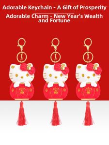 MANTUOLUO | Cute HelloKitty Plush Bag Pendant for Girls