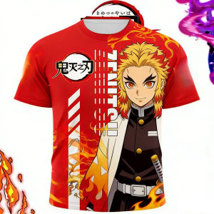 Bandai | 2026 New Ghost Blade Japanese Anime Fans To The Round Neck 3D Printed T-shirt Short Sleeve Breathable Quick Dry Top