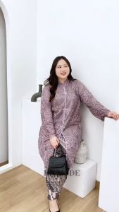Naily Kebaya - Setelan Kebaya Tunik Brokat Payet Jumbo