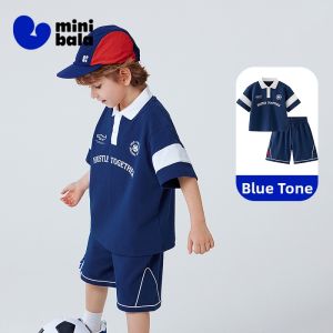 MINI BALA | Boys Summer Polo Shirt Shorts Set