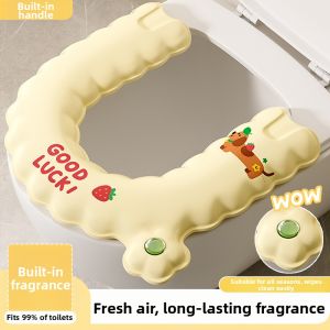 JIFANPAUL | All-Season Aromatic Waterproof Toilet Seat Cover Stick On
