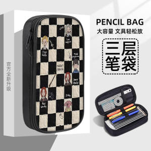 กระเป๋าสตางค์ปากกา Harry Potter ความจุขนาดใหญ่สำหรับนักเรียนมัธยมต้นและมัธยมปลาย กระเป๋าเครื่องเขียนสำหรับเด็กและเยาวชน