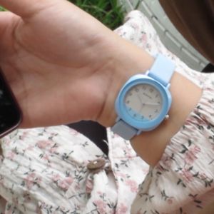 MORNING P00047 JAM TANGAN FASHION WANITA KOREAN STYLE SILIKON STRAP 100% ORIGINAL
