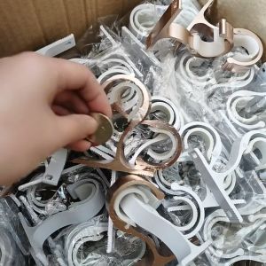 2pcs Bracket Gorden Tempel Hook Tiang Gorden Gantungan Tiang Gorden Bracket Tiang Gorden Tempel Curtain Rod Bracket Aluminum Alloy Curtain Rod Holder