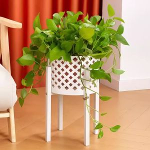 Living Room Balcony Floor Standing Plant Potted Landscape Display Stand Creative Flower Basket Multi-Functional Storage Rack