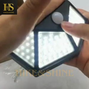 Lampu Solar Light Sensor 100 LED Lampu Solar Tenaga Surya Sensor Gerak