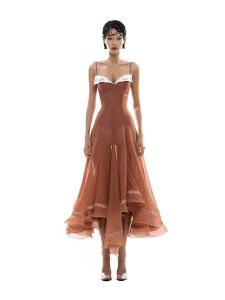 Vintage Romantic Style Long Dress