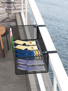 Balcony Clothes Drying Rack Underwear Pants Holder Hanging Rod Storage Shelf No Drilling Required Laundry Organization Tool