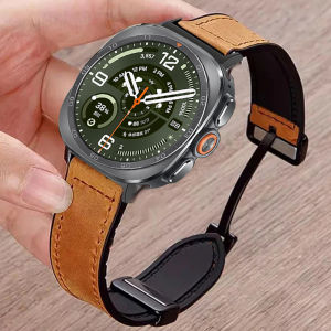 Leather Silicone Bracelet for Samsung Galaxy Watch Ultra2 2026 Magnetic Band Sports Strap for Watch ULTRA 47mm NO Gaps Watchband