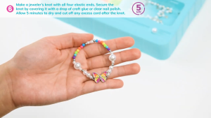 (ของแท้ USA) ชุดร้อยลูกปัด สร้อยคอ กำไล ของเล่น DIY Pearl GM Kids KD0151 bead ศิลปะ เสริมสมาธิ