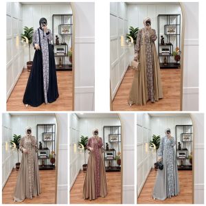 Gamis Casual KAILA Dress by Dlovera - Umroh Lebaran 100% Realpic