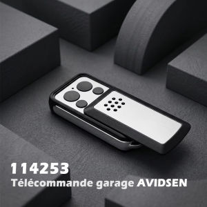 For AVIDSEN Portal 114253 Garage Remote Control Gate Door Key Opener 433 92mhz Rolling Code Door Opening Barrier Slide cover