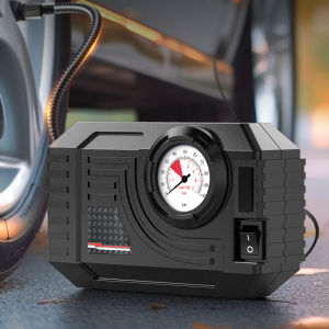 CARSUN 20L/Min Mini Electric Air Pump - Portable Tire Inflator Compressor for Car Motorcycle Bicycle