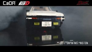 CaDA Initial D Takumi Fujiwara Toyota AE86 Trueno Brick DIY 1:12 Scale Vehicles Set C61024W