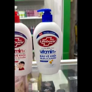 Nước rửa tay Lifebuoy ion bạc xanh đỏ EN026 bảo vệ dưỡng ẩm da khỏi vi khuẩn gây bệnh 450g