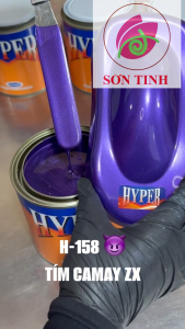 Sơn xe máy HYPER màu tím Honda ZX 1K (Code: H-158) sơn thơm công nghiệp