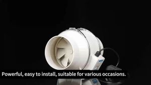 4/6/8 Inch White Circular Duct Fan 2600 Speed Strong Ventilation Fan Kitchen Range Hood Bathroom Exhaust Fan Silent Fan 2600 RPM 220V Exhaust Duct Duct Exhaust Fan Ventilation Exhaust | Low Noise | Large Air Volume | Energy Saving | Easy Installation