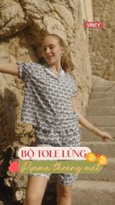 [Mua 3 giảm 20% mua 2 giảm 15%] Bộ Đồ Tole  Lửng Nữ Vincy BKL010S41