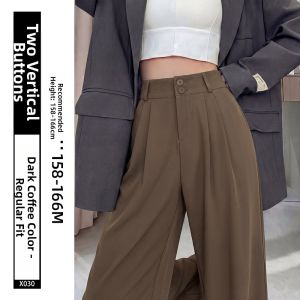 XIANYIJIAO | Womens Slim Wide Leg Trousers