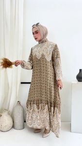 ZASKIA CERUTY RAYON DIAMON PREMIUM TERLARIS GAMIS SYARI MUSLIMAH KEKINIAN DRESS RAYA PALING DI CARI