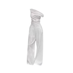 YUEZHONGWEI | Irregular Shoulder & Off-Shoulder Short Sleeve T-Shirt