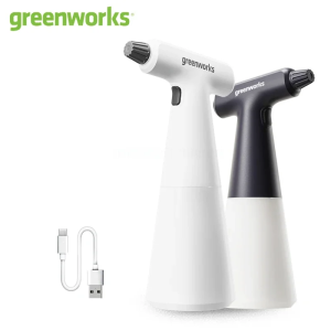 Greenworks Rechargeable Electric Spray Bottle Battery Powered Automatic Plant Mister Indoor Watering Can for Home Garden