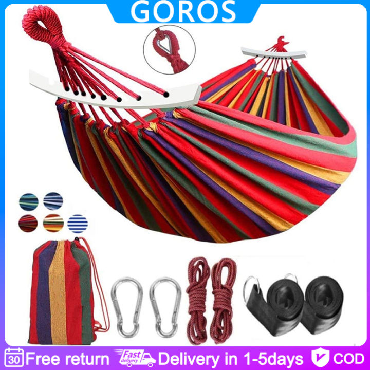 🔥【🇵🇭Ready Stock】GOROS Original Camping Hammock Portable with with