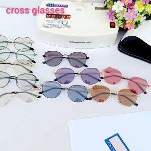 แว่นกรองแสงออกแดดเปลี่ยนสี เลนส์บลูฯออโต้ ทรงCat Eye รหัส CGA73